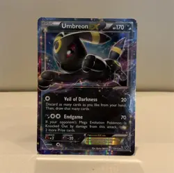 Pokemon Umbreon EX Full Art Holo Ultra Rare 55/124 Fates Collide 170 HP - Image 1