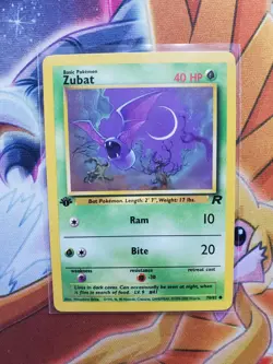 Pokemon Zubat 70/82 Team Rocket 1st edition NM - Image 1
