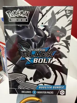 Pokemon Scarlet & Violet Black Bolt - 6 Booster Packs (from Vending Machine) - Image 1