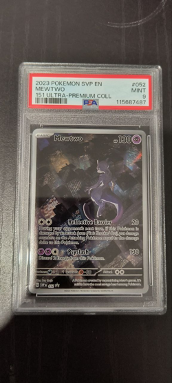 PSA 9 MINT Mewtwo SVP052 UPC HOLO PROMO SVP 052 Pokemon Card - Image 1