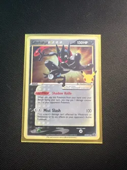 Pokemon Greninja SWSH144 Celebrations Gold Star Promo 25th Anniversary - Image 1