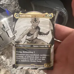 Magic: The Gathering Custom Art Aang Legendary Creature Card Lot of 4 - Image 3