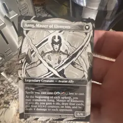 Magic: The Gathering Custom Art Aang Legendary Creature Card Lot of 4 - Image 4