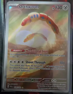 Pokemon TCG Card Orthworm 224/193 Paldea Evolved Illustration Rare NM - Image 1