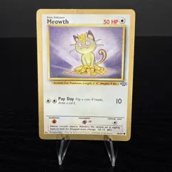 Meowth (Gold Bordered Promo) #56/64 Pokemon Card (Heavily Played) - Image 1