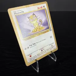 Meowth (Gold Bordered Promo) #56/64 Pokemon Card (Heavily Played) - Image 3