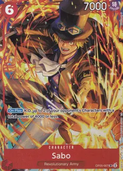 Sabo (Illustration Box Vol.5) OP05-007 One Piece Promotion Cards Foil - Image 1