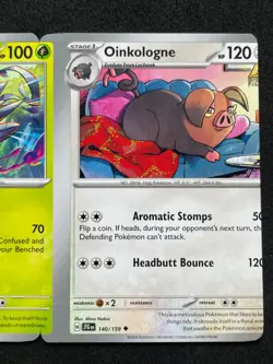 Pokemon ERROR Misaligned & Miscut Connecting Sequence 4 Cards Journey Together - Image 5