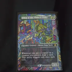 Mikey and Leo Chaos and Order - Showcase- Teenage Mutant Ninja Turtles - MTG - Image 1