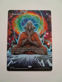 Brainstorm Borderless Teenage Mutant Ninja Turtles TMNT MTG Magic the Gathering - Image 1