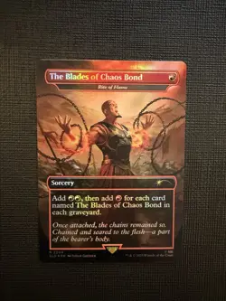The Blades of Chaos Bond Rite of Flame Foil God Of War Secret Lair Mtg NM - Image 1