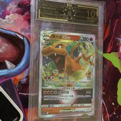 2024 VSTAR Pokemon Card Charizard APH Gold 10 005/127 - Image 4