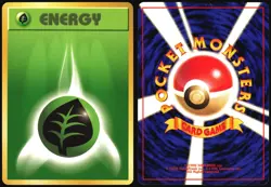 GRASS ENERGY BASE SET POKEMON JAPANESE MP - Image 1