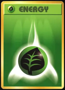 GRASS ENERGY BASE SET POKEMON JAPANESE MP - Image 2