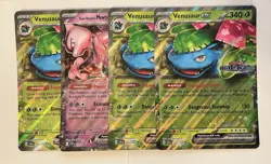 4x Jumbo Pokemon Card Lot (Mewtwo & Venusaur) - Near Mint - Image 1