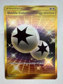 Pokemon Double Colorless Energy SM Guardians Rising Card 166/145 Secret Rare - Image 1