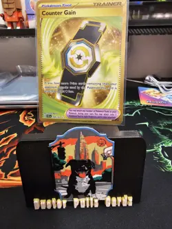 Counter Gain Trainer 249/191 Pokemon Tool Surging Sparks Hyper Rare Gold - Image 1