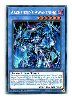 Archfiend's Awakening - FIGA-EN031 - Secret Rare - 1st Edition - Yugioh - Image 1