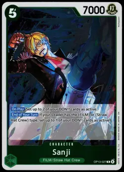 SANJI OP13-027 OP13 CARRYING ON HIS WILL ONE PIECE RARE 2025 NM - Image 2