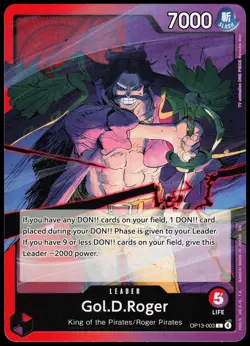 GOL.D.ROGER (003) OP13-003 OP13 CARRYING ON HIS WILL ONE PIECE LEADER 2025 NM - Image 2