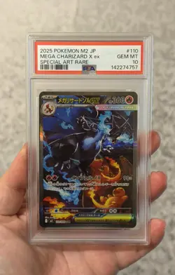 PSA 10 MEGA CHARIZARD X ex 110/080 | Inferno X SAR Japanese Graded Pokemon Card - Image 1