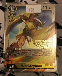 WarGreymon - BT4-048 NM - JUDGE CARD - Digimon TCG - Image 1
