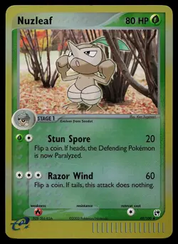 Pokemon Card - Nuzleaf Sandstorm 49/100 Reverse Holo - Image 1