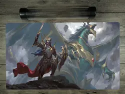 Ygomat Black Luster Soldier Custom Trading Card Game Playmat Free Best Tube - Image 1