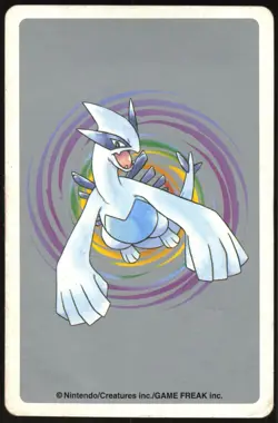 VAPOREON NO. 134 7 OF CLUBS POKEMON SILVER POKER CARD JAPANESE 1999 - Image 3