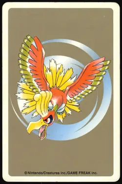HITMONCHAN NO. 107 5 OF CLUBS GOLD POKEMON POKER CARD JAPANESE GOLD 1999 - Image 3
