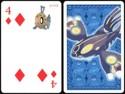 FEEBAS 4 OF DIAMONDS OMEGA SAPPHIRE POKER CARD POKEMON JAPANESE 2015 - Image 1