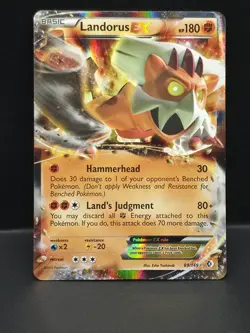 Pokemon TCG Landorus EX Ultra Rare Holo Card Boundaries Crossed 89/149 - Image 1