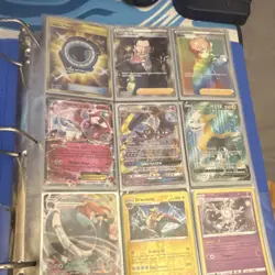 Pokemon TCG Foil Card Lot Binder Charmander Pikachu Mewtwo GX V EX English - Image 2