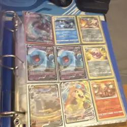 Pokemon TCG Foil Card Lot Binder Charmander Pikachu Mewtwo GX V EX English - Image 3