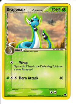 Pokemon Card EX Dragon Frontier Dragonair 28/101 LP - Image 1
