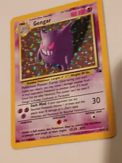 Pokemon TCG Gengar Fossil Holo Card 5/62 Unlimited Rare Vintage WOTC - Image 2