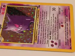 Pokemon TCG Gengar Fossil Holo Card 5/62 Unlimited Rare Vintage WOTC - Image 3