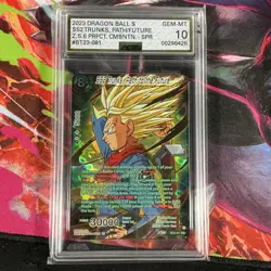 Bandai SS2 Trunks, Path to the Future 2023 SPR Foil Battle Card BT23-081 AGS 10 - Image 1