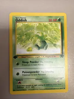 1st Edition Oddish - Team Rocket - #63/82 - Vintage Pokemon Card 2000 WOTC - Image 1