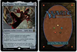 IRON SPIDER, STARK UPGRADE 166 MARVEL'S SPIDER-MAN RARE 2025 FOIL LP - Image 1