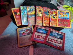 10 Pokemon TC 3 Trainer Cards 1 Mega Card And Rest Are Basic Holofoil Cards - Image 3