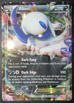 Pokemon Absol EX Promo Holo XY XY62 Basic HP170 Card 2015 English TCG - Image 1