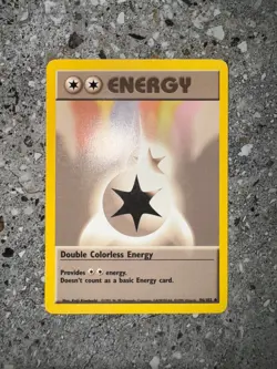 Pokemon TCG Cards Double Colorless Energy 96/102 Base Set Uncommon EXC - Image 3