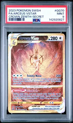 2023 POKEMON SWORD & SHIELD CROWN ZENITH SECRET FULL ART/ARCEUS VSTAR PSA 9 - Image 1