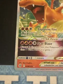 Pokemon Charizard VSTAR 018/172 Brilliant Stars Ultra Rare Holo - Image 2