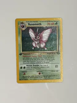 Pokemon TCG Venomoth 13/64 Jungle Holo 1st Edition NM - Image 1
