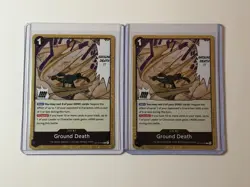 Ground Death OP14-096 2 Card Play Set Gold Foil One Piece - Image 1