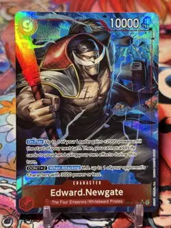 EDWARD NEWGATE - One Piece OP02-004 - Alt Art AA Super Rare SR - PRB01 - Image 1