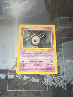 Unown [W] 29/105 Neo Destiny Rare Regular Pokemon Vintage Card - Image 1