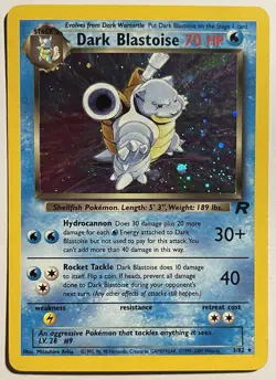 Dark Blastoise HOLO (2000) Team Rocket Set Original Pokemon Cards - Image 1